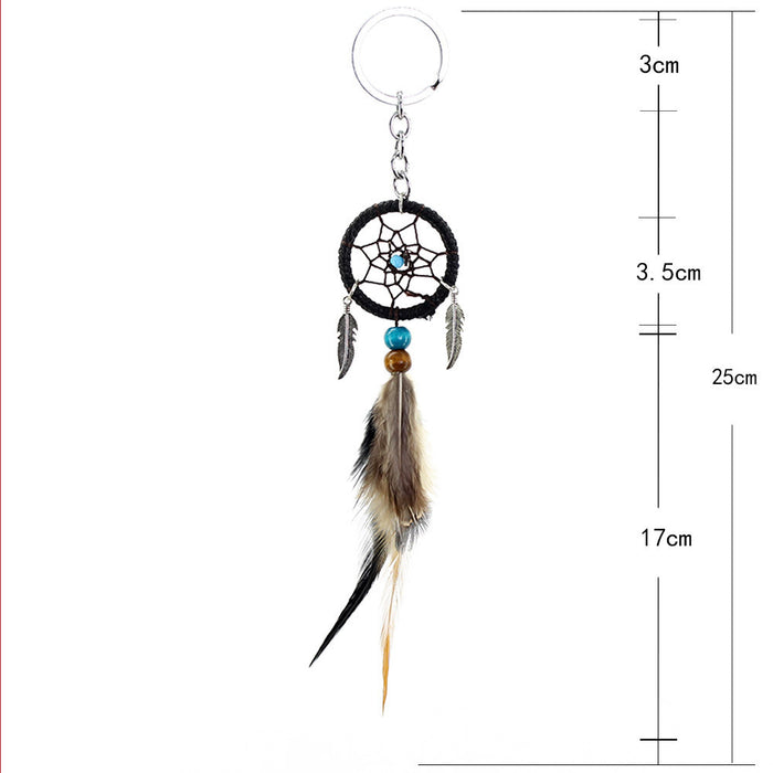 Wholesale Keychains For Backpacks New Keychain Decorative Dream Catcher Small Pendant MOQ≥2 JDC-KC-BGN001