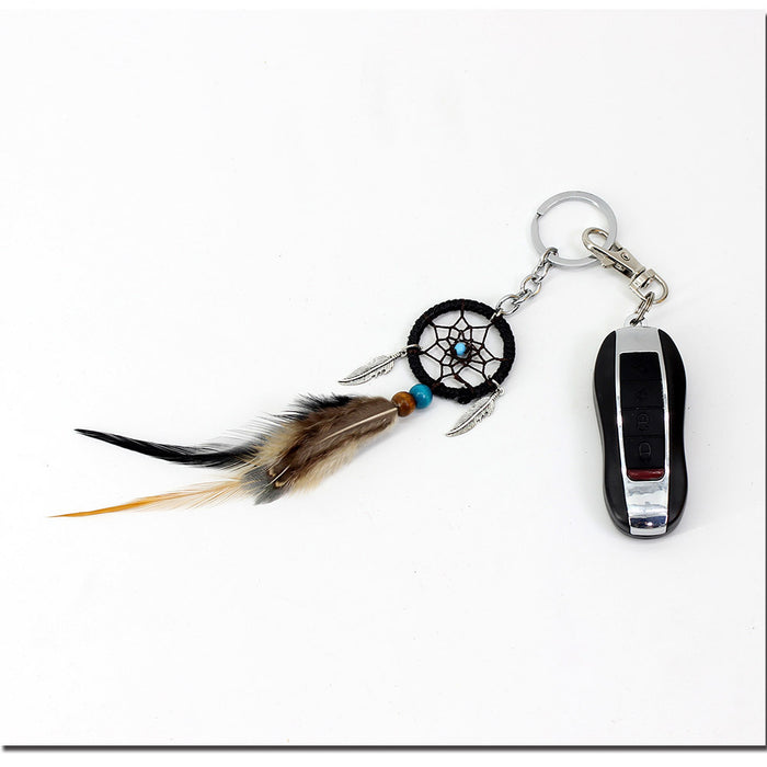 Wholesale Keychains For Backpacks New Keychain Decorative Dream Catcher Small Pendant MOQ≥2 JDC-KC-BGN001