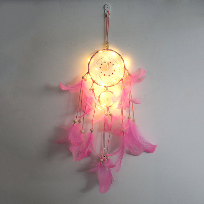 Wholesale Indian Mascot Hand Woven Dreamcatcher MOQ≥2 JDC-DC-BGN001