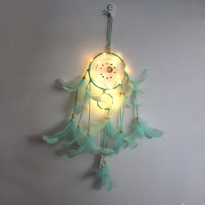 Wholesale Indian Mascot Hand Woven Dreamcatcher MOQ≥2 JDC-DC-BGN001