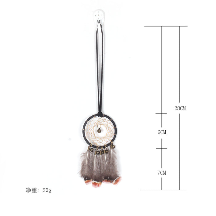 Jewelry WholesaleWholesale Feather Cotton Wire Iron Hoop Dreamcatcher JDC-DC-BGN005 Dreamcatcher 布谷鸟 %variant_option1% %variant_option2% %variant_option3%  Factory Price JoyasDeChina Joyas De China