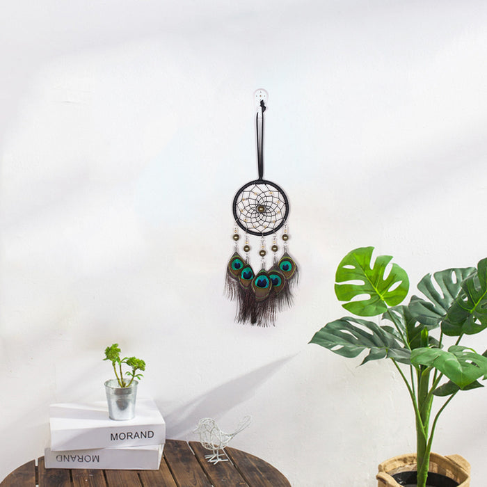 Jewelry WholesaleWholesale Feather Cotton Wire Iron Hoop Dreamcatcher JDC-DC-BGN005 Dreamcatcher 布谷鸟 %variant_option1% %variant_option2% %variant_option3%  Factory Price JoyasDeChina Joyas De China