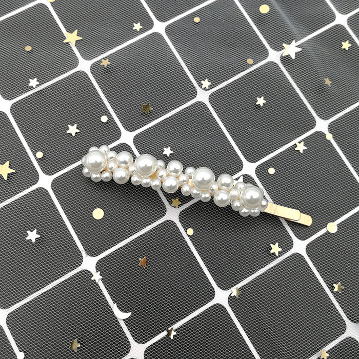 Wholesale ins pearl hair clip adult side card elegant top clip JDC-HC-ShaoK006