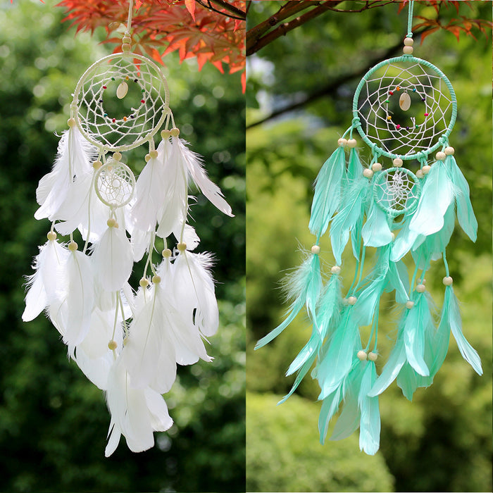 Wholesale Indian Mascot Hand Woven Dreamcatcher MOQ≥2 JDC-DC-BGN001