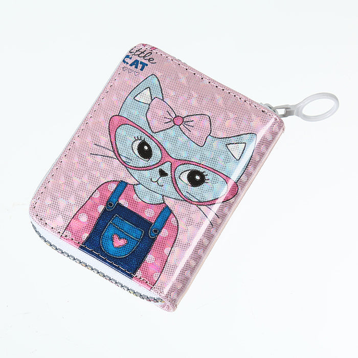 Wholesale PU Wallet Cartoon Pink Card Holder Student Coin Purse JDC-WT-Sumanshu001