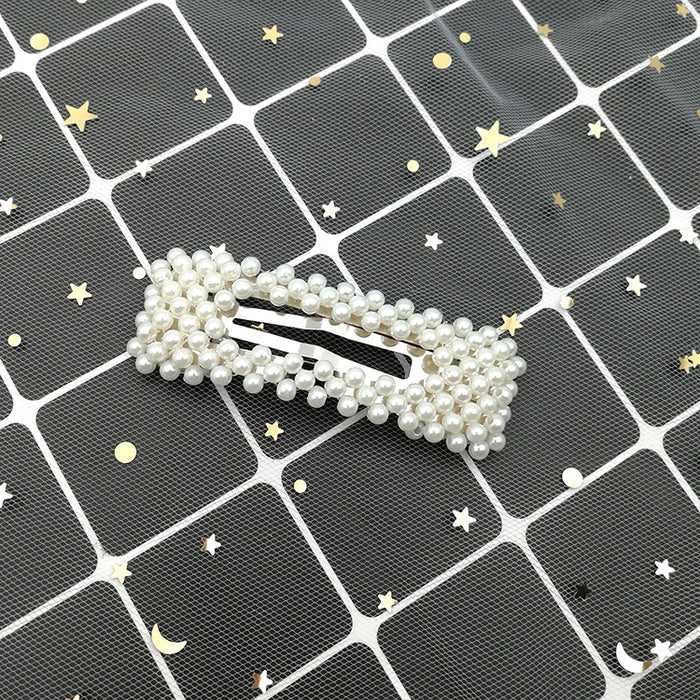 Wholesale ins pearl hair clip adult side card elegant top clip JDC-HC-ShaoK006