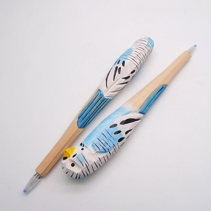 Wholesale Ballpoint Pen Bamboo Wood Carving Animal Pen Panda Wood Pen JDC-BP-ShiD003