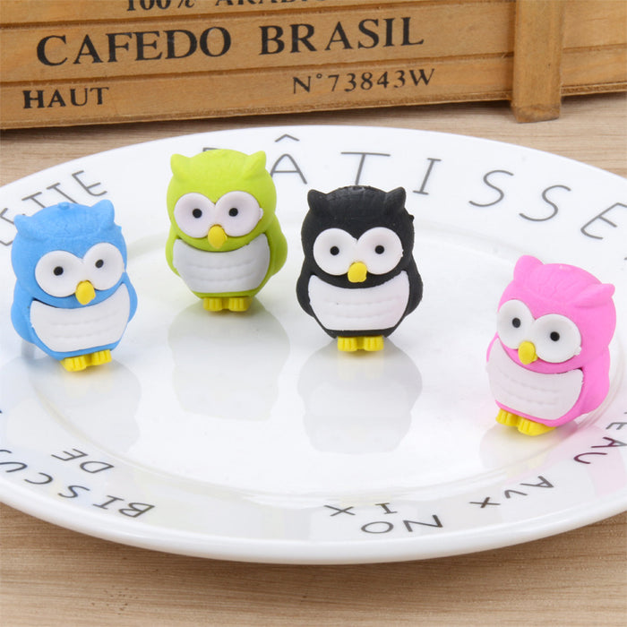 Wholesale Rubber Owl Eraser MQO≥2 JDC-ERA-Qibo003