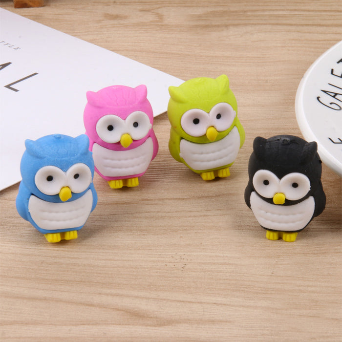 Wholesale Rubber Owl Eraser MQO≥2 JDC-ERA-Qibo003