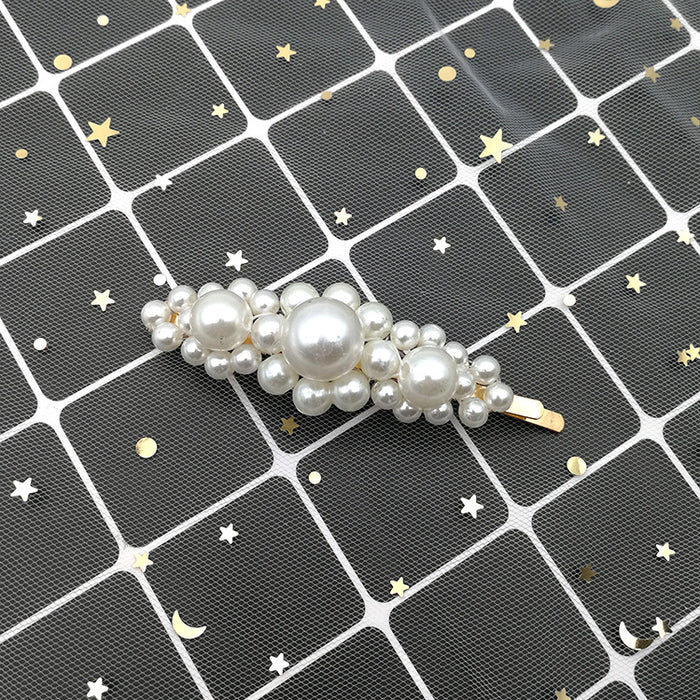 Wholesale ins pearl hair clip adult side card elegant top clip JDC-HC-ShaoK006