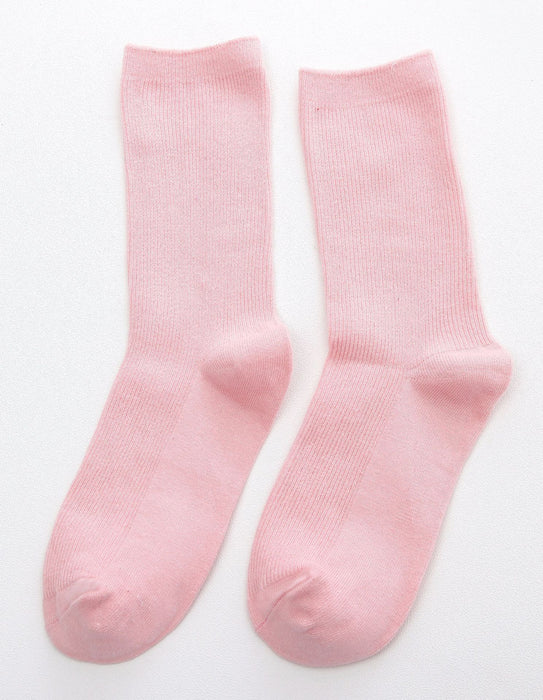 Jewelry WholesaleWholesale spring/summer cotton socks double needle long tube pile socks JDC-SK-BuZL0006 Sock 步之蓝 %variant_option1% %variant_option2% %variant_option3%  Factory Price JoyasDeChina Joyas De China