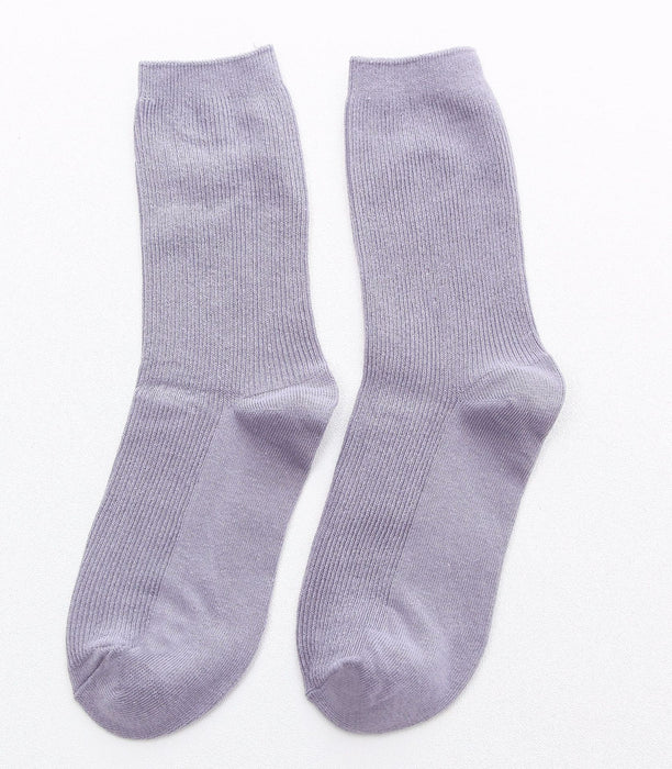 Jewelry WholesaleWholesale spring/summer cotton socks double needle long tube pile socks JDC-SK-BuZL0006 Sock 步之蓝 %variant_option1% %variant_option2% %variant_option3%  Factory Price JoyasDeChina Joyas De China