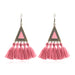 Jewelry WholesaleWholesale long ethnic yarn tassel earrings JDC-ES-HH006 Earrings 汉虹 %variant_option1% %variant_option2% %variant_option3%  Factory Price JoyasDeChina Joyas De China