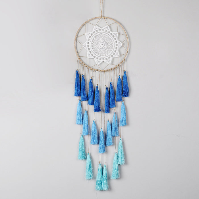 Wholesale Boho Tassel Feather Hoop Flannel Dreamcatcher MOQ≥2 JDC-DC-RXin002