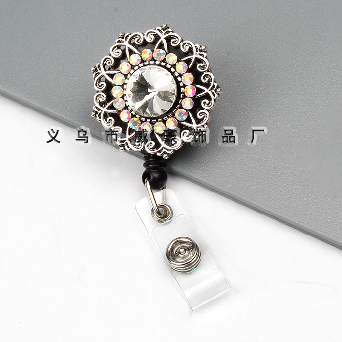 Wholesale Keychains For Backpacks Easy Pull Button Chest Card Door Card Clip Buckle JDC-KC-WHao002