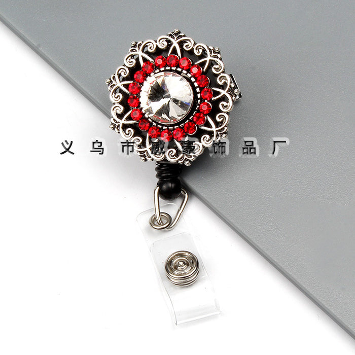 Wholesale Keychains For Backpacks Easy Pull Button Chest Card Door Card Clip Buckle JDC-KC-WHao002