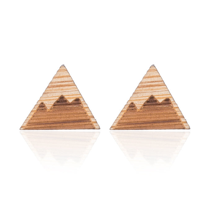 Wholesale Map Wooden Earrings JDC-ES-SS014