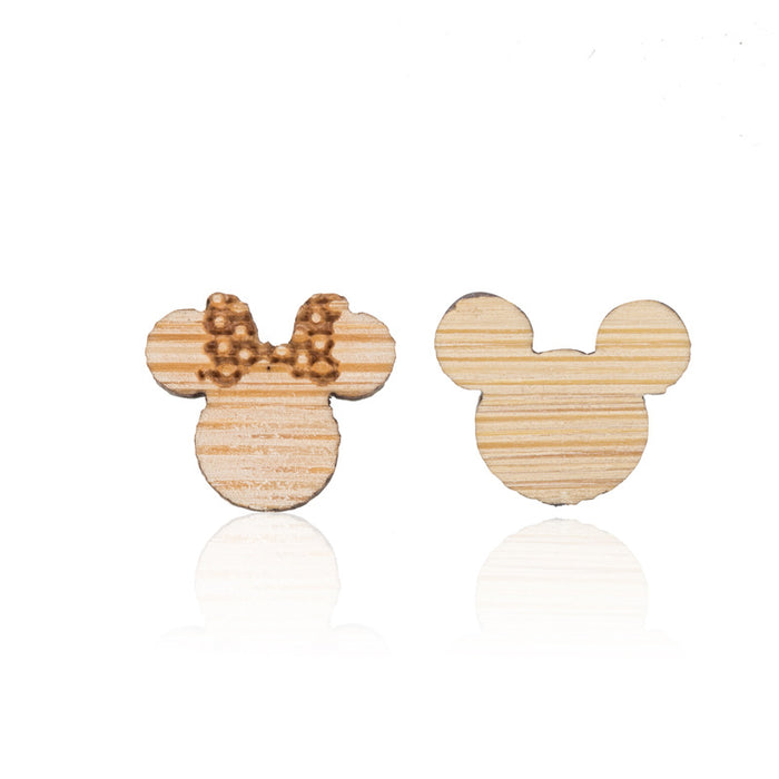 Wholesale Map Wooden Earrings JDC-ES-SS014