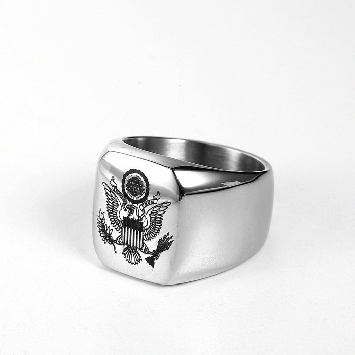 Jewelry WholesaleWholesale Double Headed Eagle Punk Titanium Steel Ring JDC-RS-RA003 Rings 瑞爱 %variant_option1% %variant_option2% %variant_option3%  Factory Price JoyasDeChina Joyas De China