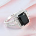 Jewelry WholesaleWholesale Zircon Copper Black Tourmaline Rings MOQ≥2 JDC-RS-LongY001 Rings 龙意 %variant_option1% %variant_option2% %variant_option3%  Factory Price JoyasDeChina Joyas De China