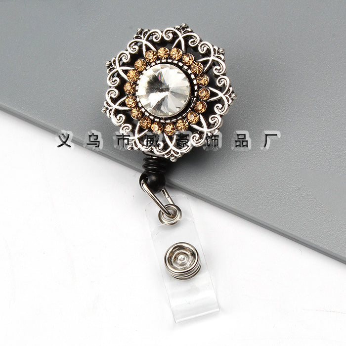 Wholesale Keychains For Backpacks Easy Pull Button Chest Card Door Card Clip Buckle JDC-KC-WHao002