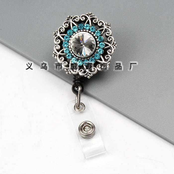 Wholesale Keychains For Backpacks Easy Pull Button Chest Card Door Card Clip Buckle JDC-KC-WHao002