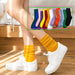 Jewelry WholesaleWholesale spring/summer cotton socks double needle long tube pile socks JDC-SK-BuZL0006 Sock 步之蓝 %variant_option1% %variant_option2% %variant_option3%  Factory Price JoyasDeChina Joyas De China