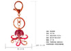 Jewelry WholesaleWholesale alloy rhinestones small octopus car keychain JDC-KC-KuX002 Keychains 酷熙 %variant_option1% %variant_option2% %variant_option3%  Factory Price JoyasDeChina Joyas De China