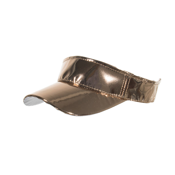 Jewelry WholesaleWholesale PU Laser Empty Cap Sun Hat JDC-FH-ZMei005 Fashionhat 众美 %variant_option1% %variant_option2% %variant_option3%  Factory Price JoyasDeChina Joyas De China