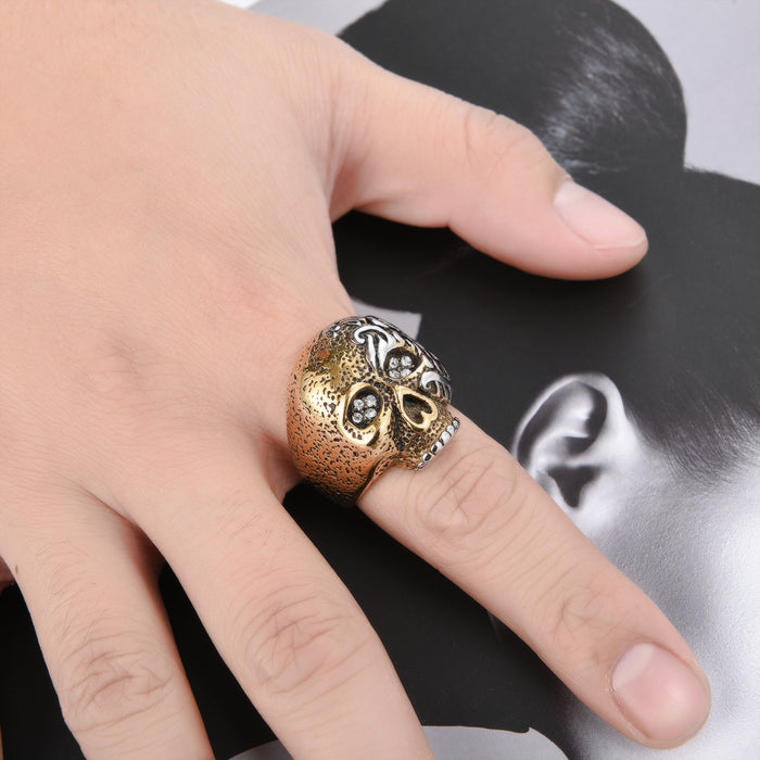 Wholesale Men's Rings Titanium Skull JDC-RS-YiS010