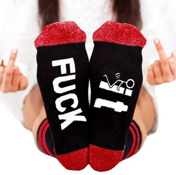 Wholesale Socks Cotton Creative Letters Medium Tube Socks MOQ≥3 JDC-SK-XQ018