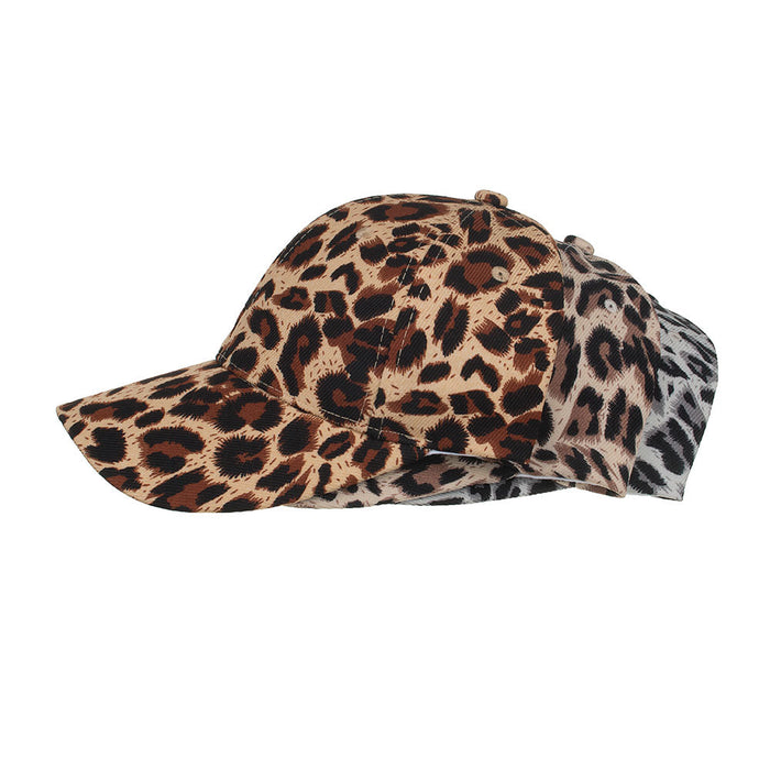 Wholesale new leopard print baseball cap peaked cap sun hat JDC-FH-ZMei007