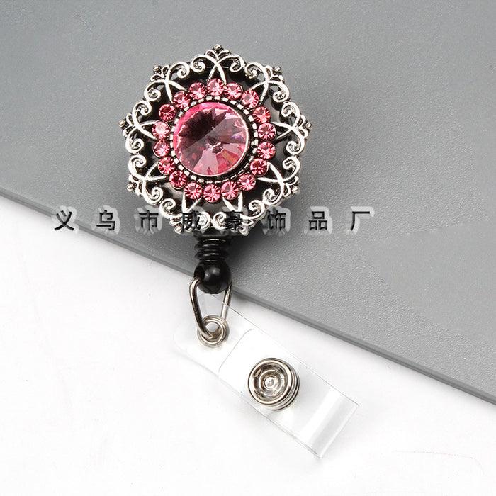 Wholesale Keychains For Backpacks Easy Pull Button Chest Card Door Card Clip Buckle JDC-KC-WHao002