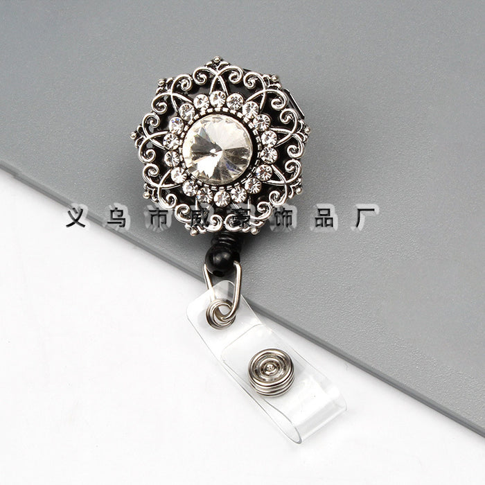 Wholesale Keychains For Backpacks Easy Pull Button Chest Card Door Card Clip Buckle JDC-KC-WHao002