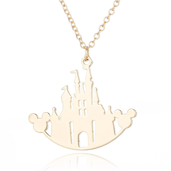 Jewelry WholesaleWholesale Cartoon Castle Stainless Steel Necklace (F) JDC-NE-SS006 Necklaces 双硕 %variant_option1% %variant_option2% %variant_option3%  Factory Price JoyasDeChina Joyas De China