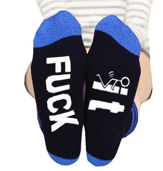 Wholesale Socks Cotton Creative Letters Medium Tube Socks MOQ≥3 JDC-SK-XQ018