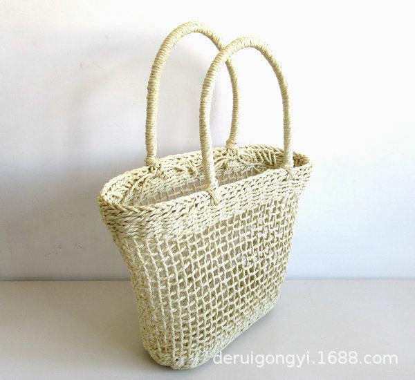 Jewelry WholesaleWholesale Hollow Woven Bag Vacation Beach Bag JDC-BB-DeR010 Beach Bag 德瑞工艺品 %variant_option1% %variant_option2% %variant_option3%  Factory Price JoyasDeChina Joyas De China