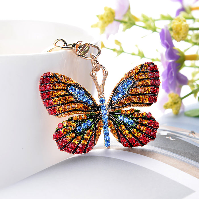 Jewelry WholesaleWholesale Rhinestone Butterfly Alloy Keychain JDC-KC-CH094 Keychains 晨晖 %variant_option1% %variant_option2% %variant_option3%  Factory Price JoyasDeChina Joyas De China