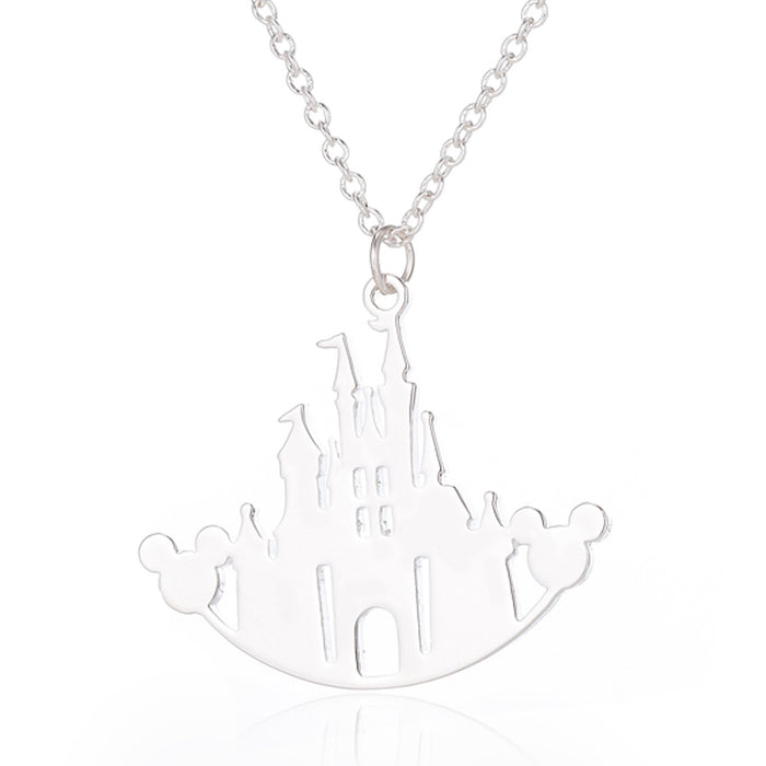 Jewelry WholesaleWholesale Cartoon Castle Stainless Steel Necklace (F) JDC-NE-SS006 Necklaces 双硕 %variant_option1% %variant_option2% %variant_option3%  Factory Price JoyasDeChina Joyas De China