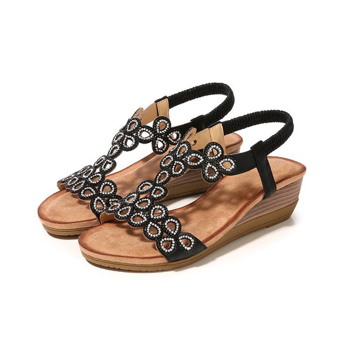 Jewelry WholesaleWholesale Rhinestone Boho Wedge Sandals JDC-SD-XLL003 Sandal 兴利隆 %variant_option1% %variant_option2% %variant_option3%  Factory Price JoyasDeChina Joyas De China