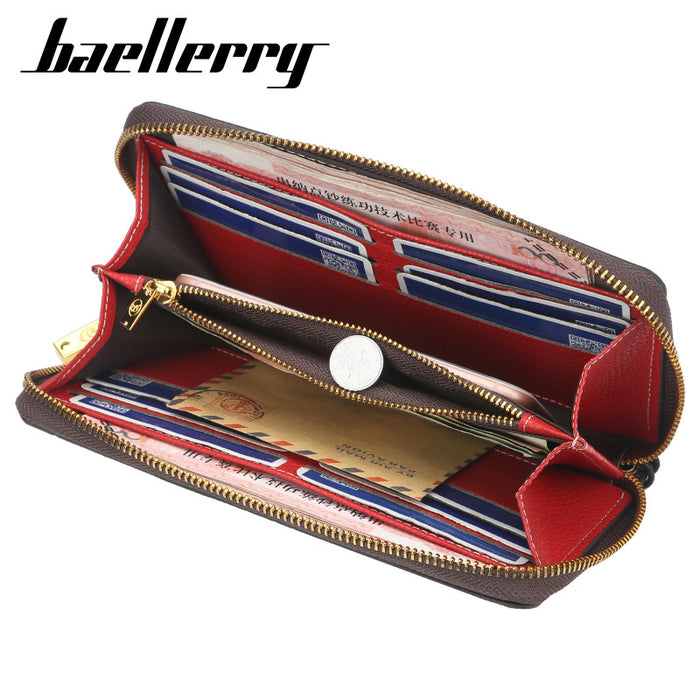 Wholesale wallet fashion zipper mid length clutch bag JDC-WT-Zhengxin008