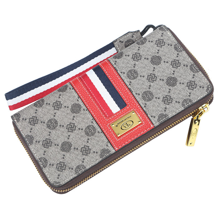 Wholesale wallet fashion zipper mid length clutch bag JDC-WT-Zhengxin008