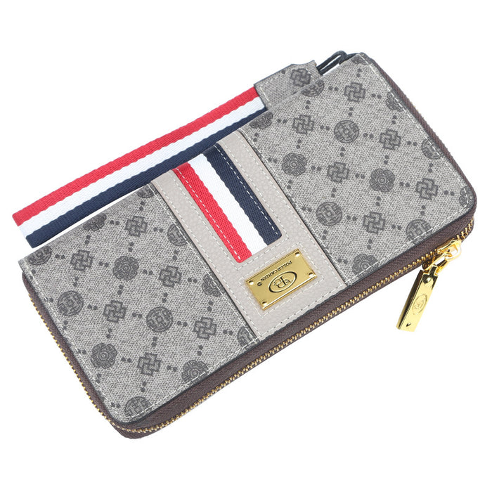 Wholesale wallet fashion zipper mid length clutch bag JDC-WT-Zhengxin008