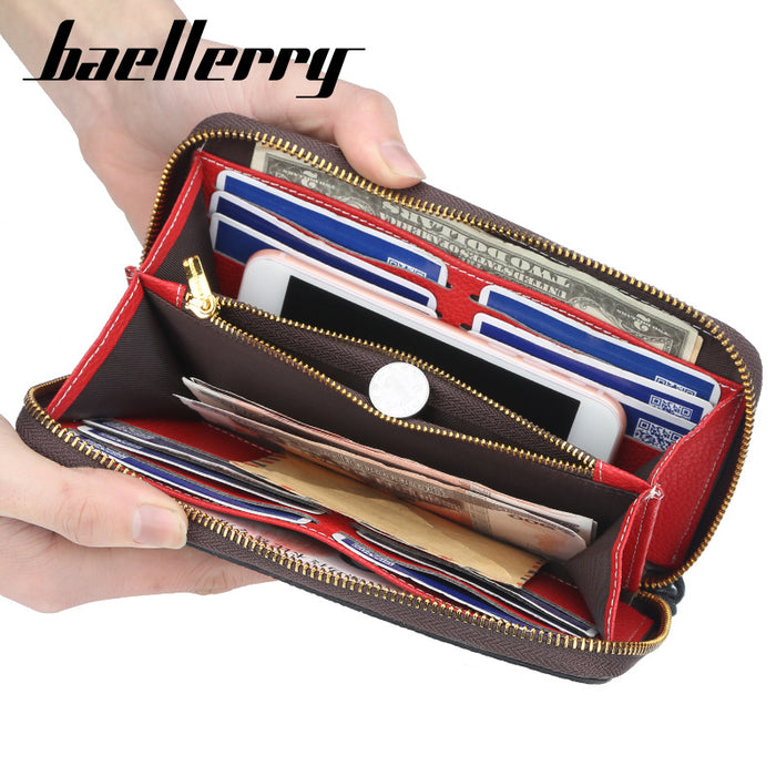 Wholesale ladies wallet large capacity medium and long clutch bag JDC-WT-Zhengxin007