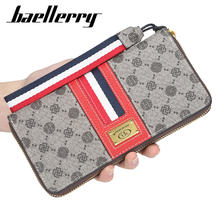 Wholesale wallet fashion zipper mid length clutch bag JDC-WT-Zhengxin008