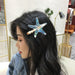 Jewelry WholesaleWholesale Color Starfish Pearl Metal Hair Clip JDC-HC-CR003 Hair Clips 楚柔 %variant_option1% %variant_option2% %variant_option3%  Factory Price JoyasDeChina Joyas De China