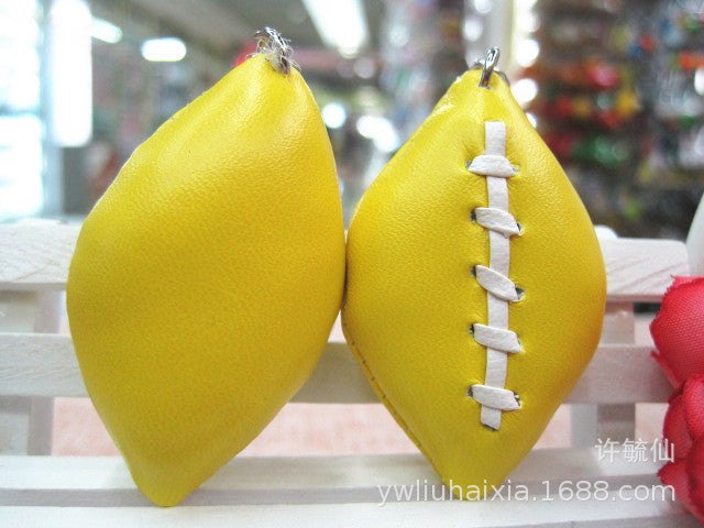 Jewelry WholesaleWholesale Mini football key chain Pu keychain MOQ≥2 JDC-KC-XXing001 Keychains 熙兴 %variant_option1% %variant_option2% %variant_option3%  Factory Price JoyasDeChina Joyas De China