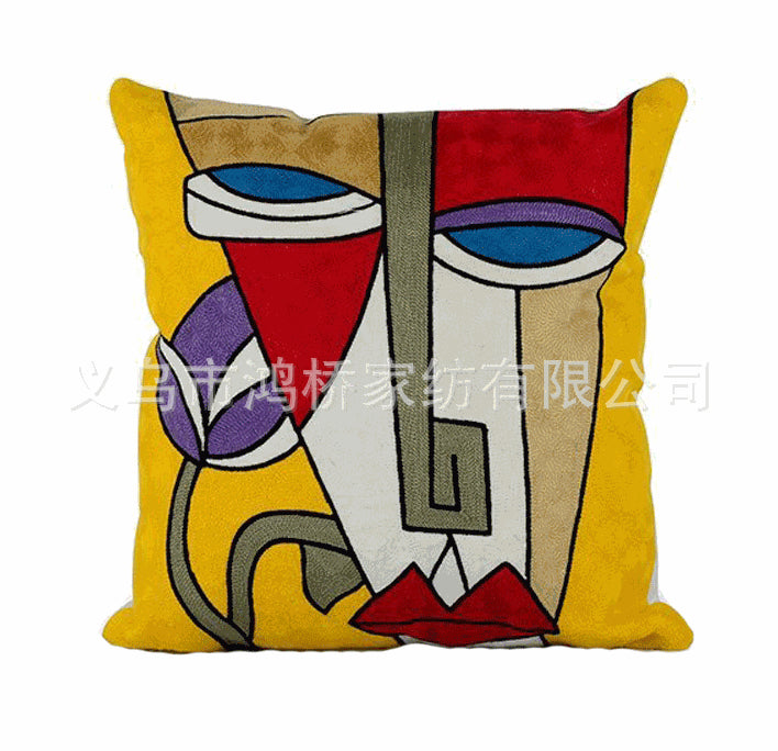 Wholesale Pillowcase Linen Single Sided Print Without Pillow MOQ≥2 JDC-PW-Hongqiao001