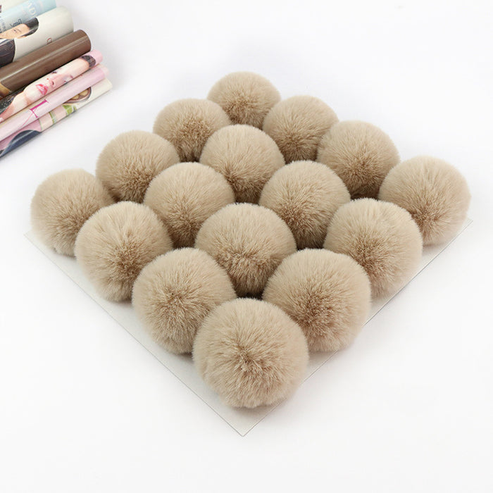 Wholesale Polyester Hair Ball DIY custom keychain JDC-DIY-HuiY001