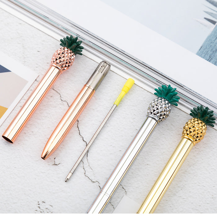 Wholesale cute pineapple ballpoint pen business gift metal signature pen JDC-BP-Huah034